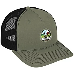 Richardson Five Panel Snapback Trucker Cap - Full Color Patch