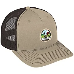 Richardson Five Panel Snapback Trucker Cap - Full Color Patch
