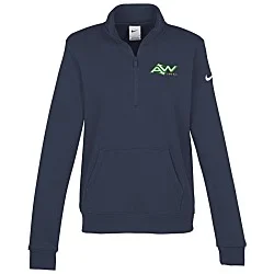 Nike Club Fleece Sleeve Swoosh 1/2-Zip Pullover - Ladies' - 24 hr