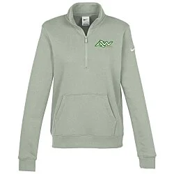 Nike Club Fleece Sleeve Swoosh 1/2-Zip Pullover - Ladies' - 24 hr