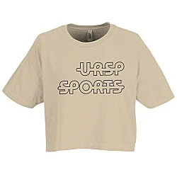 American Apparel Garment-Dyed Heavyweight Cotton Cropped T-Shirt - Ladies'