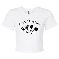 American Apparel Baby Rib Cropped T-Shirt - Ladies'