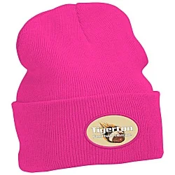Big Cuff Knit Cap - Full Color Patch - 24 hr