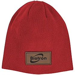 Level Knit Beanie - Laser Engraved Patch