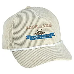 Corduroy Five Panel Rope Cap