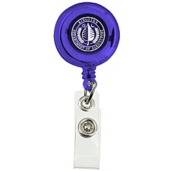 Economy Retractable Badge Holder - Translucent