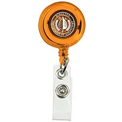 Economy Retractable Badge Holder - Translucent