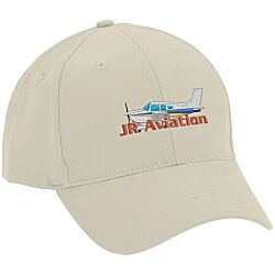 Brushed-Cotton 6-Panel Cap - Embroidered