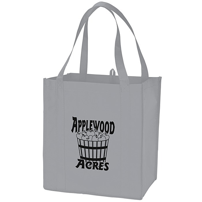 Custom Classic Paper Bag With Handles, Navy Blue Matte Finish, 16 X 6 X 12