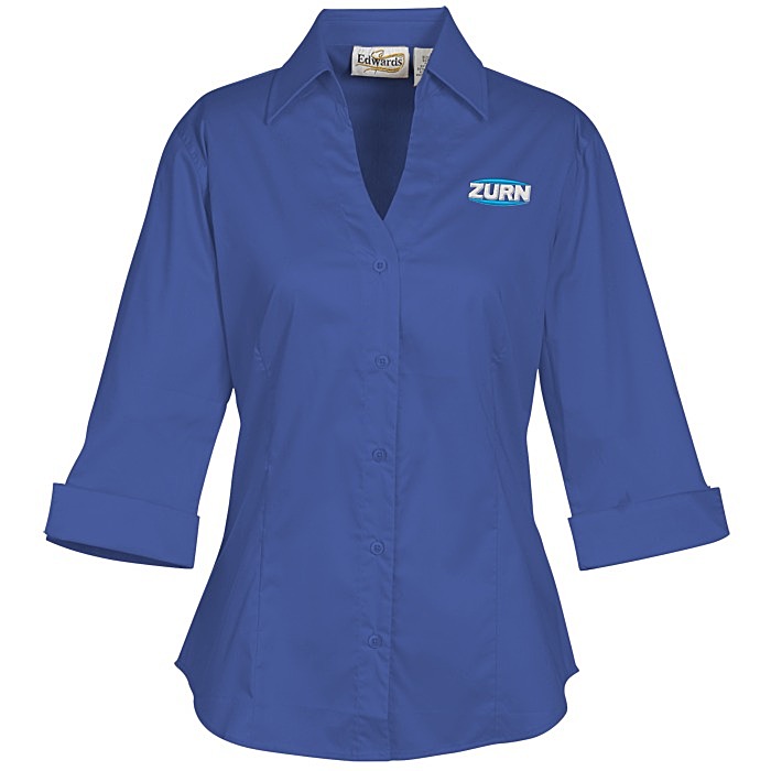 4imprint.com: Signature V-Neck 3/4 Sleeve Blouse - Ladies' 122079-L-VN-ML