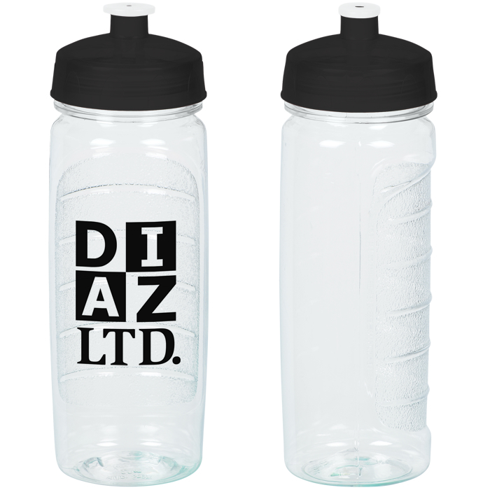 Customized : Refresh Clutch Water Bottle - 20 oz. - Clear  127005-20-C