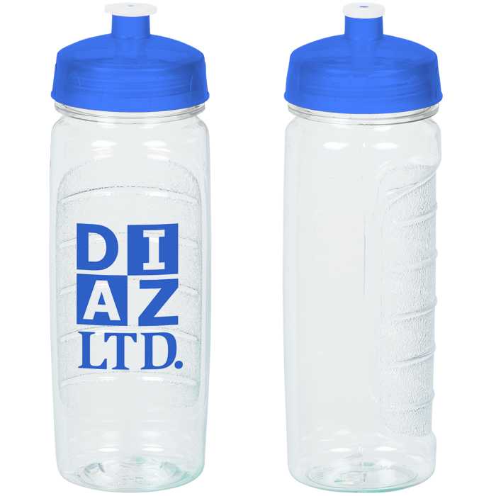 Customized : Refresh Clutch Water Bottle - 20 oz. - Clear  127005-20-C