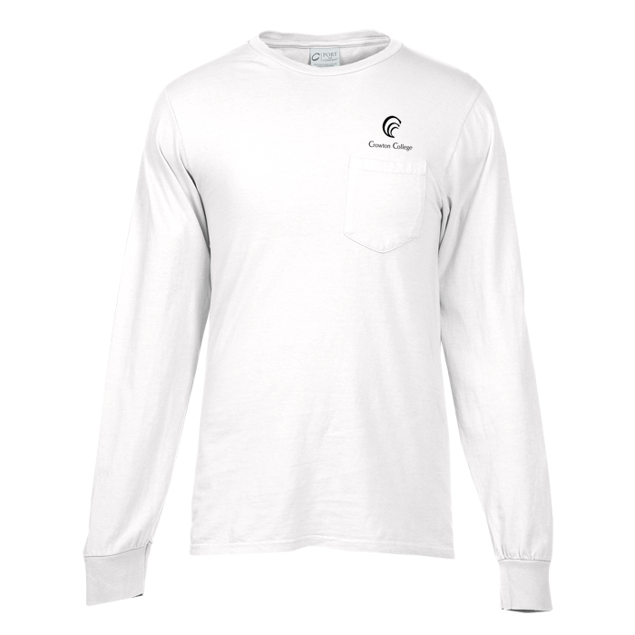 4imprint.com: Principle Pigment-Dyed Long Sleeve Pocket T-Shirt 132472-LS-P