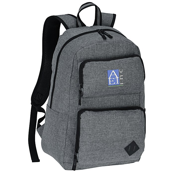 4imprint.com: Graphite Deluxe Laptop Backpack - Embroidered 133996-E