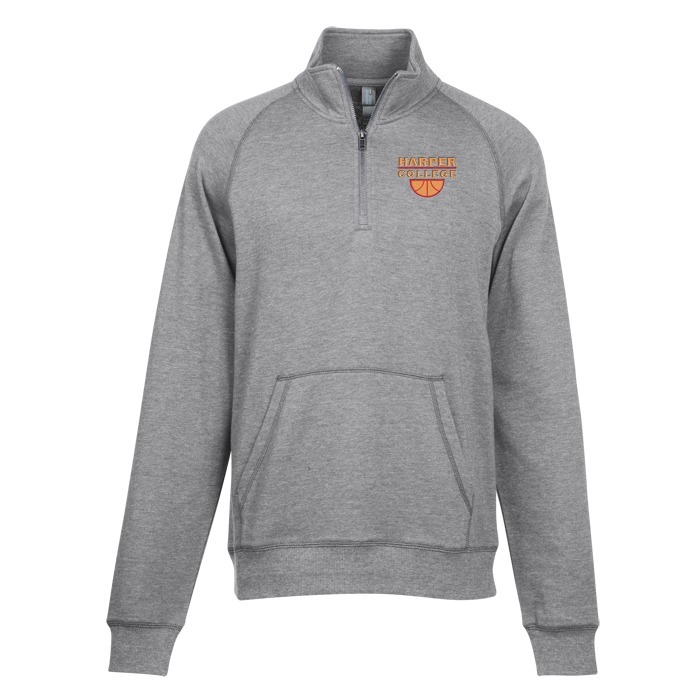 Light Weight 1/4-Zip Heathered Fleece Pullover - Men's 141978 ...