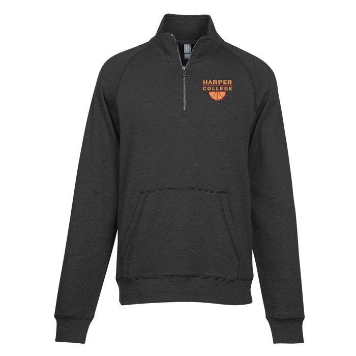 Light Weight 1/4-Zip Heathered Fleece Pullover - Men's 141978 ...