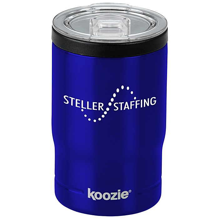 Koozie Triple 12oz Can Cooler, Bottle Holder, Tumbler Stainless Steel Double Wall Vacuum Sealed Insulated for Hot and Cold Drinks, Green