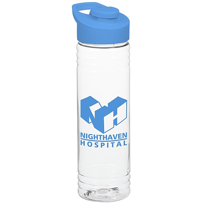  Clear Impact Halcyon Water Bottle with Flip Straw