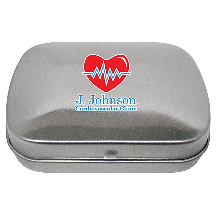 White Heart Shaped Mint Tins (24Pc) - Edibles - 24 Pieces