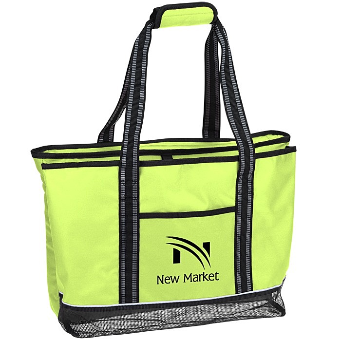 Mesh Sand Pocket Cooler Tote 153728 : 4imprint.com