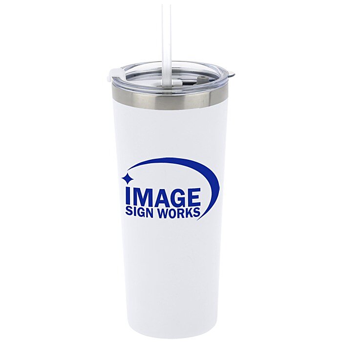 Insulated Skinny Stainless Steel Tumbler - 18oz Coffee Tumbler with Flip  Top Lid - Travel Coffee Mug 100% Leak-Proof Lids - Slim Vacuum Insulated  Tumblers Keeps Hot and Cold - Great for Home, Office. 