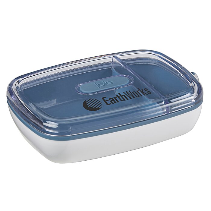 Joie ~ Snack & Dip Container 6.8x2.6x2 in ~ Made From 100% Recycled Plastic