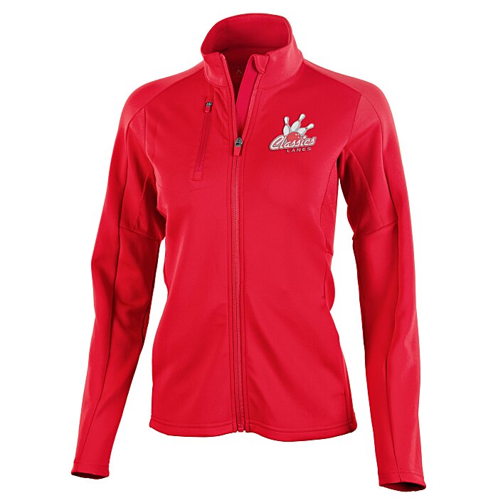 Women's Antigua Red Louisville Cardinals Generation Full-Zip Jacket