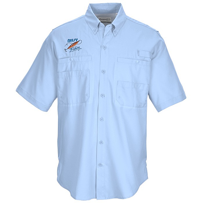 4imprint.com: Paragon Hatteras Performance Short Sleeve Fishing Shirt ...