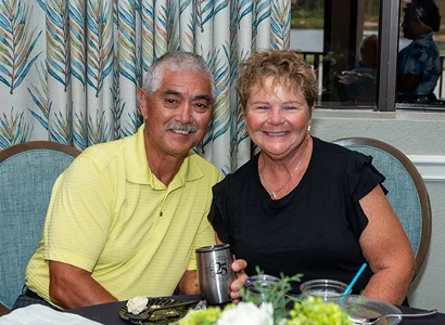 two members of cedar hammock golf club