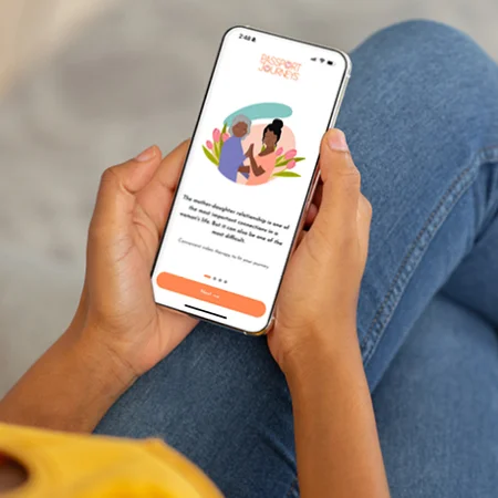 A person holding a phone