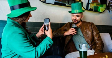 two people celebrating st patricks day