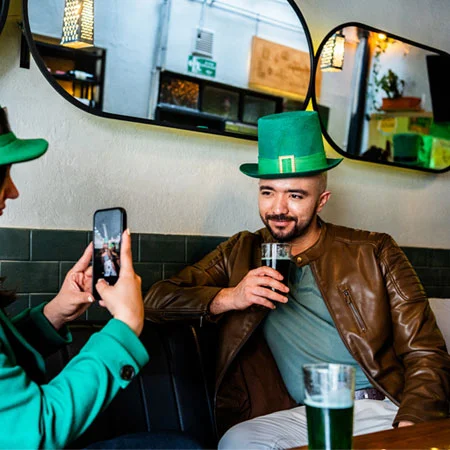 two people celebrating st patricks day