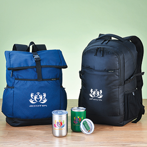 Crossland products that include backpacks and drinkware tumblers