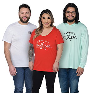 Employees wearing t-shirts