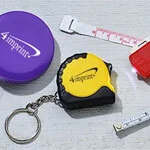 Auto, Home and Tools promotional products that includes a tape measure