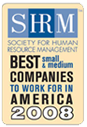SHRM best small and medium companies to work for in America 2008