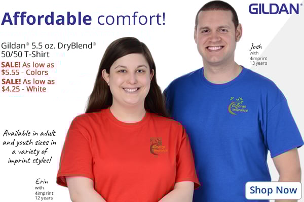 Gildan 5.5 oz. DryBlend 50/50 T-Shirt