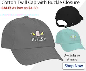 Cotton Twill Cap with Buckle Closur