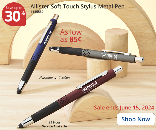 Allister Soft Touch Stylus Metal Pen