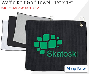 Waffle Knit Golf Towel - 15