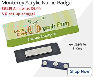 Monterey Acrylic Name Badge