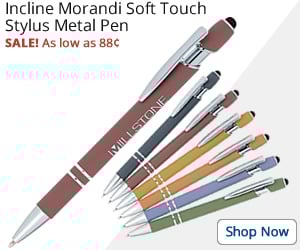 Incline Morandi Soft Touch Stylus Metal Pen