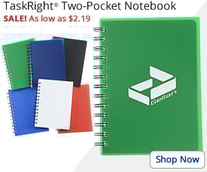 TaskRight Two-Pocket Notebook