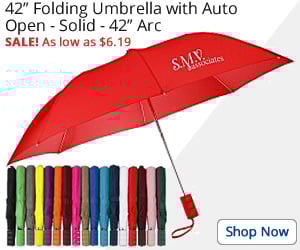42 Folding Umbrella with Auto Open - Solid - 42 Arc