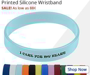 Printed Silicone Wristband
