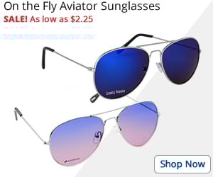 On the Fly Aviator Sunglasses