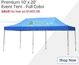 Premium 10' x 20' Event Tent - Full Color