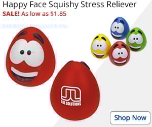 Happy Face Squishy Stress Reliever