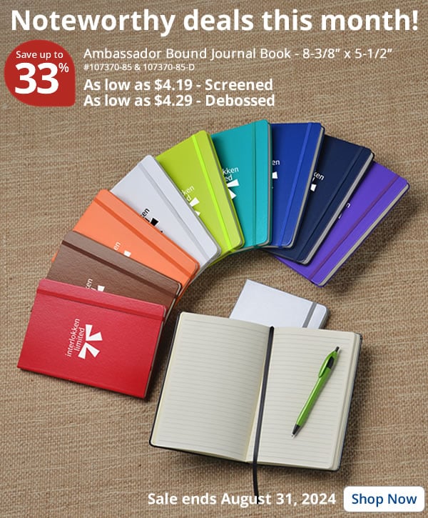 Ambassador Bound Journal Book - 8-3/8 x 5-1/2