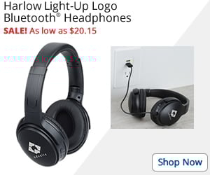 Harlow Light-Up Logo Bluetooth Headphones